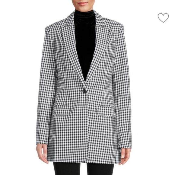 Favorite Daughter NWT Gingham Single Breasted Blazer XS - Picture 2 of 11